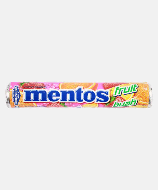 Mentos New Rainbow Rasa Buah Chewy Candy 29 Gm