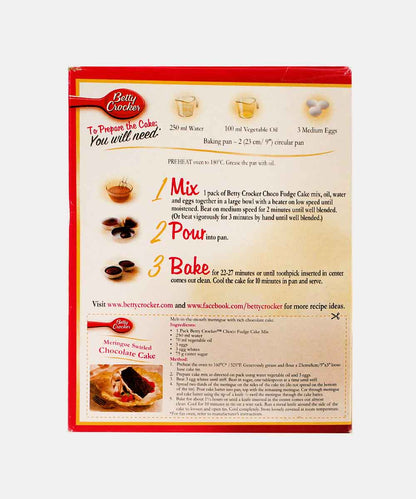 Betty Crocker Choco Fudge Cake Mix 475 Gm