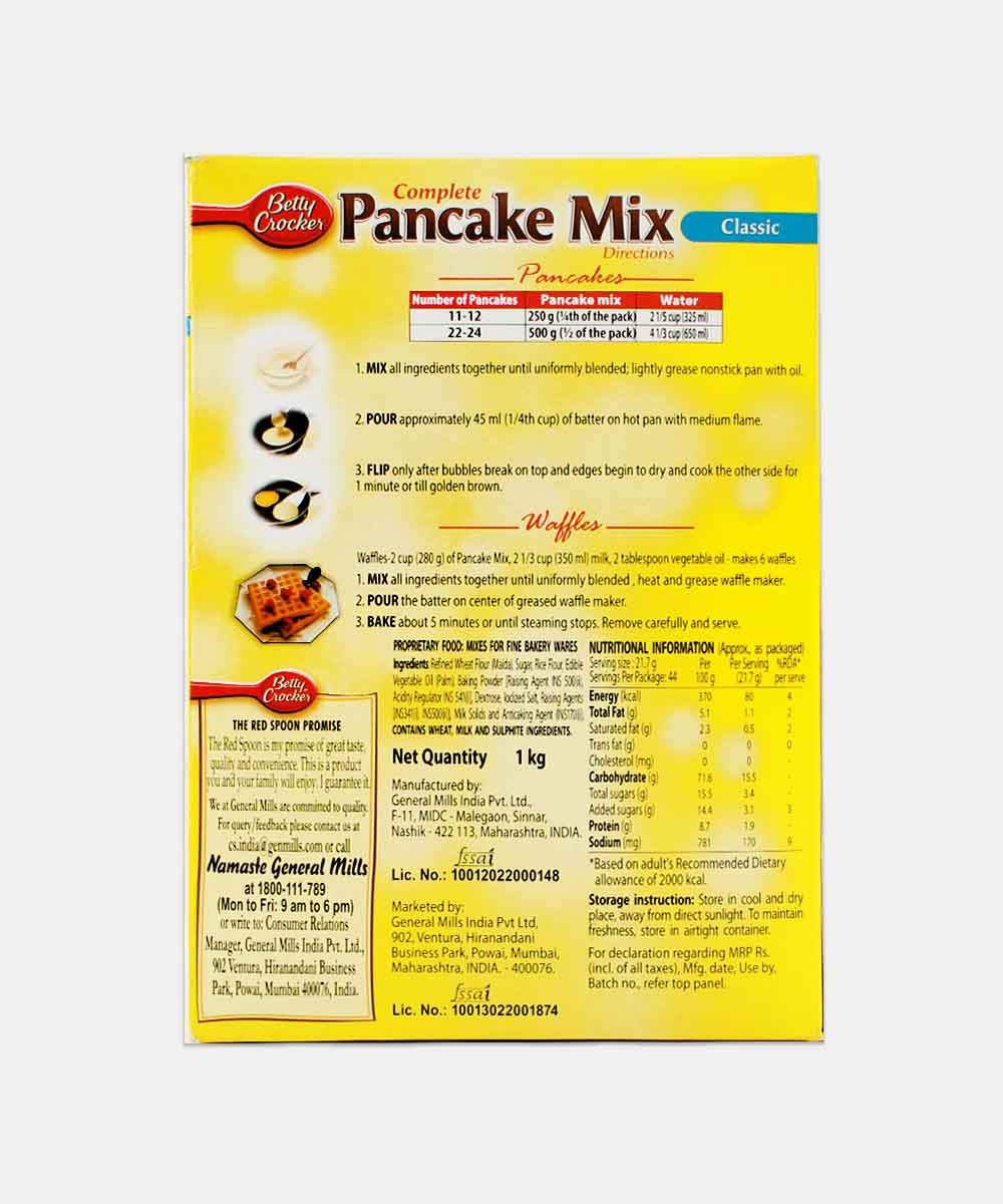 Betty Crocker Pancake Mix Classic 1 Kg