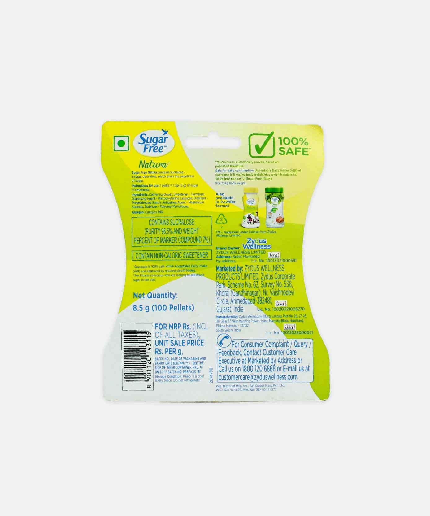 Sugar Free Natural 100 Pelle