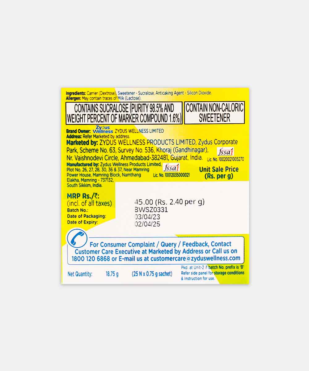 Sugar Free Natural 18.75 Gm