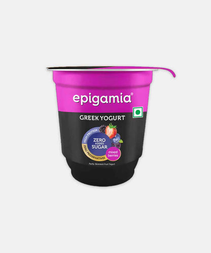 Epigamia Greek Yogurt Mixed Berries No Added Sugar 110 Gm