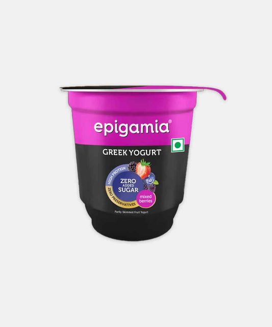 Epigamia Greek Yogurt Mixed Berries No Added Sugar 110 Gm