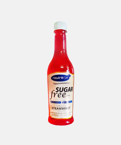 Newtrition Strawberry Sugar Free Syrup 500 Ml