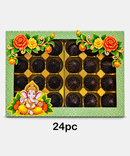 Assorted Chocolate Modak Box 24 Pc