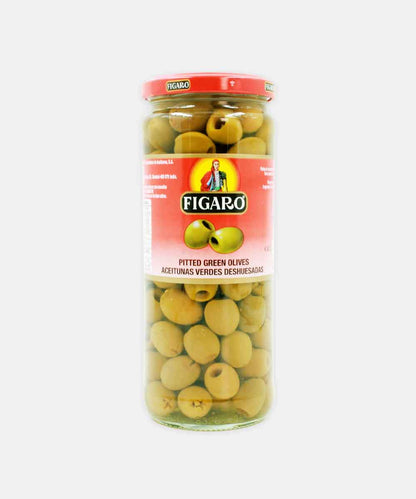 Figaro Green Olives Pitted 420 Gm
