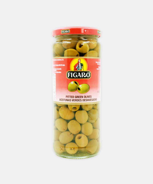 Figaro Green Olives Pitted 420 Gm