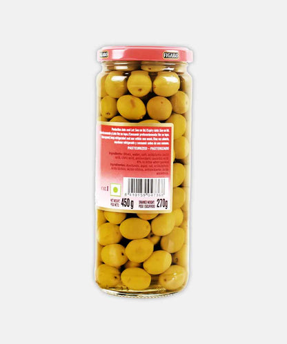 Figaro Green Olives Plain 450 Gm