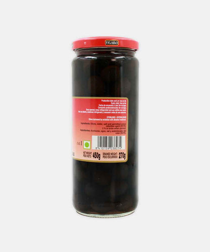 Figaro Black Olives Plain 450 Gm