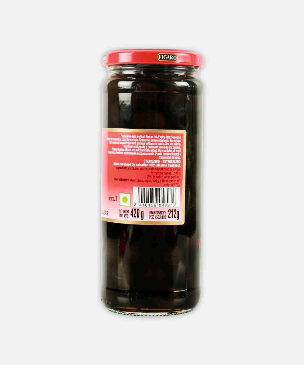 Figaro Black Olives Pitted 420 Gm