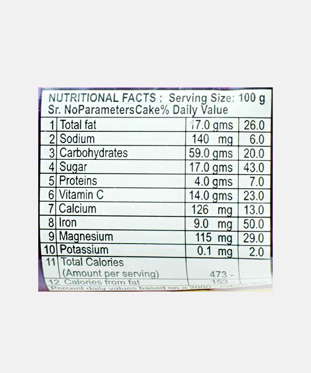 Venus Baker Rich Plum Cakes 300 Gm