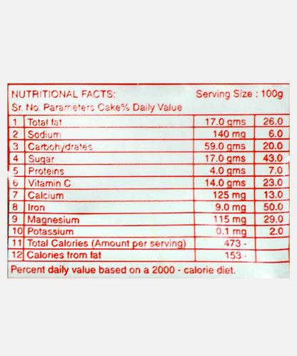Venus Baker Mix Fruit Cakes 300 Gm