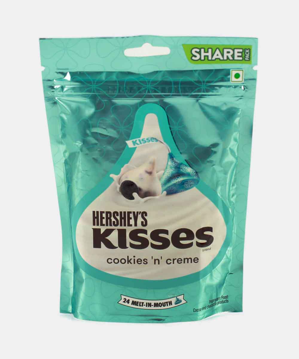 Hersheys Kisses Cookies N Creme 100.8 Gm