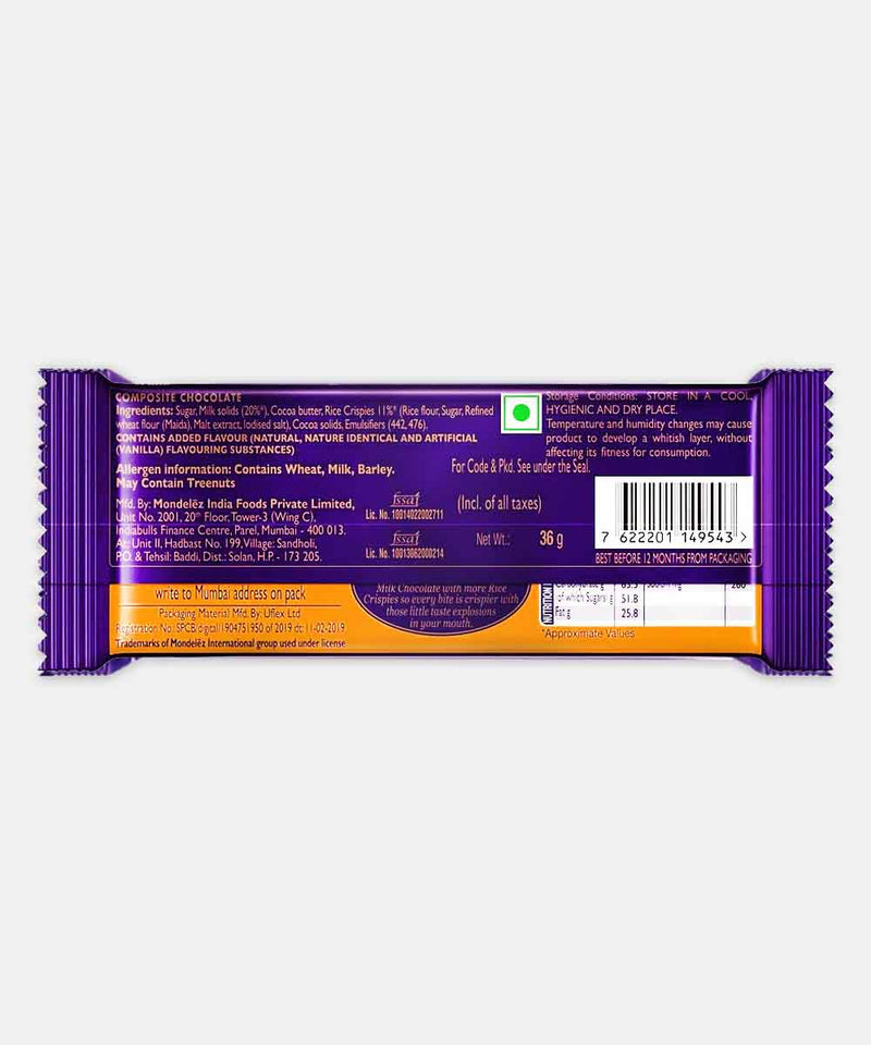 CADBURY DAIRY MILK CRACKLE CHOCOLATE 36 GM