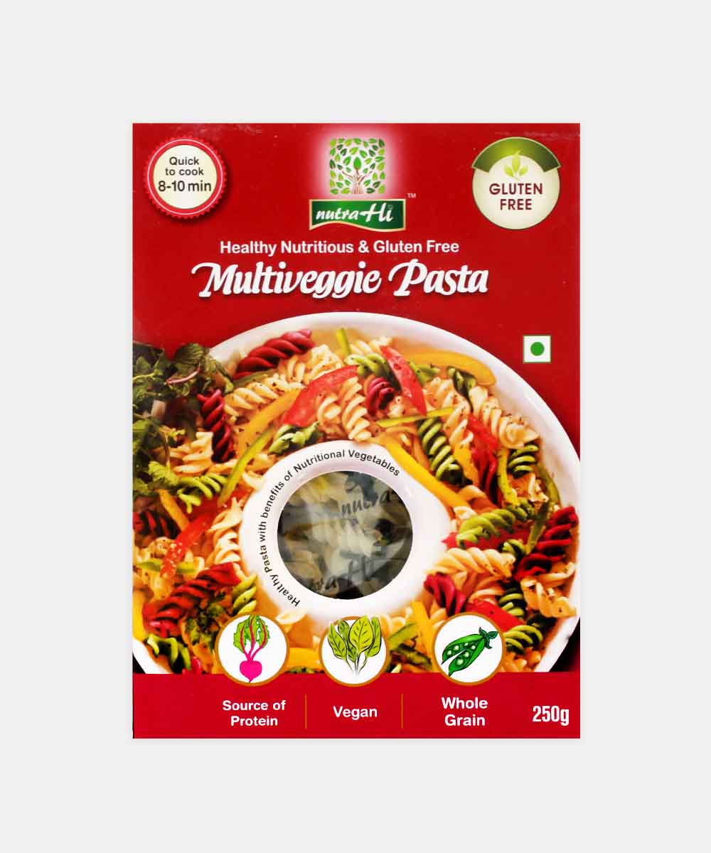 Nutra Hi Gluten Free Multi Veggie Pasta 250 Gm