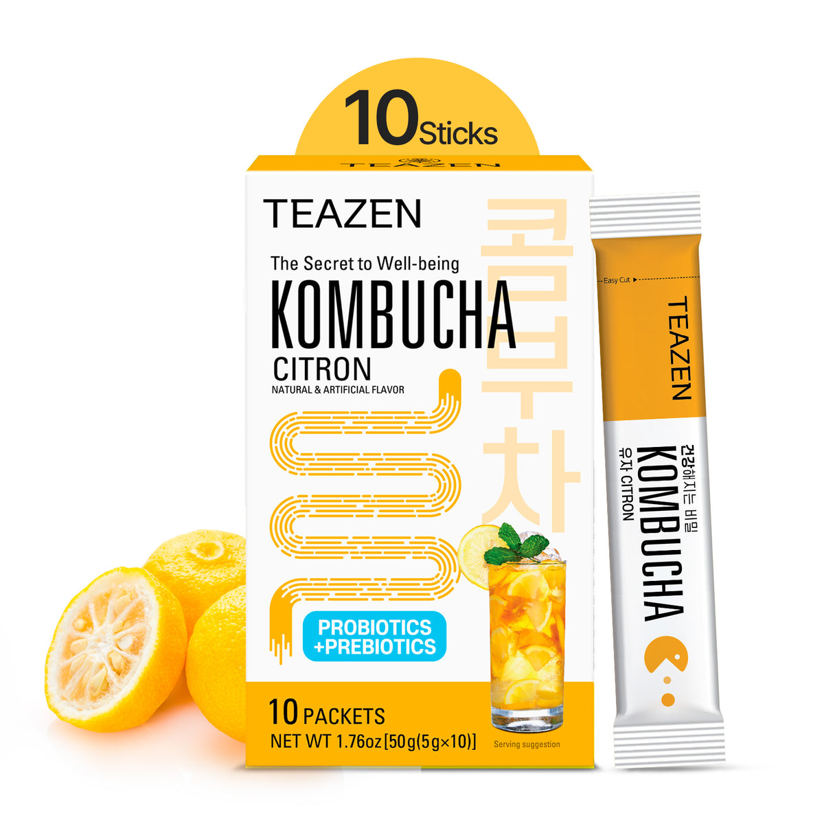 Teazen Sugar Free Citron Kombucha 50 Gm