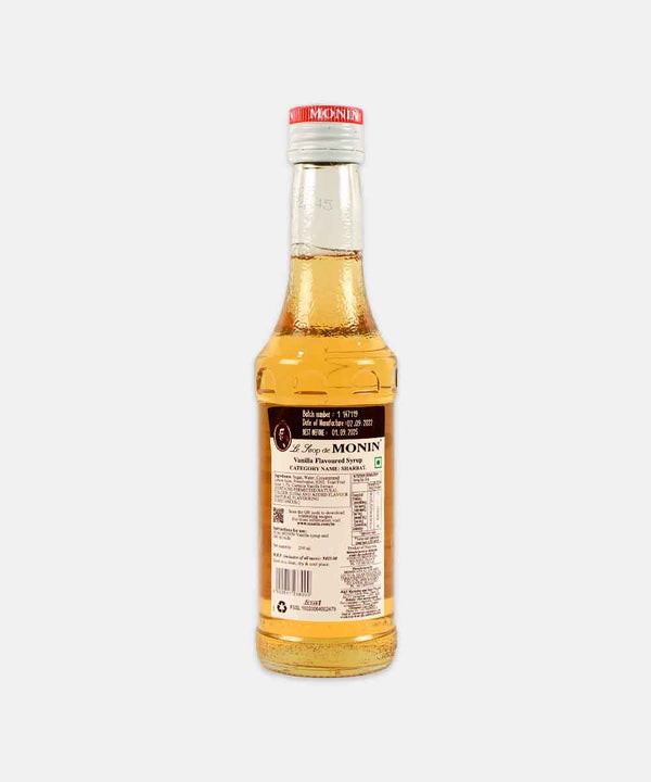 monin vanilla syrup 250 ml