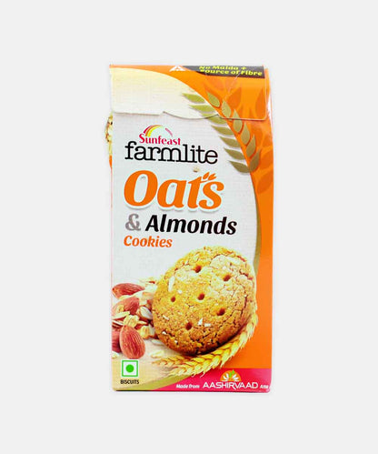 Sunfeast Farmlite Oats & Almond Biscuits 150 Gm