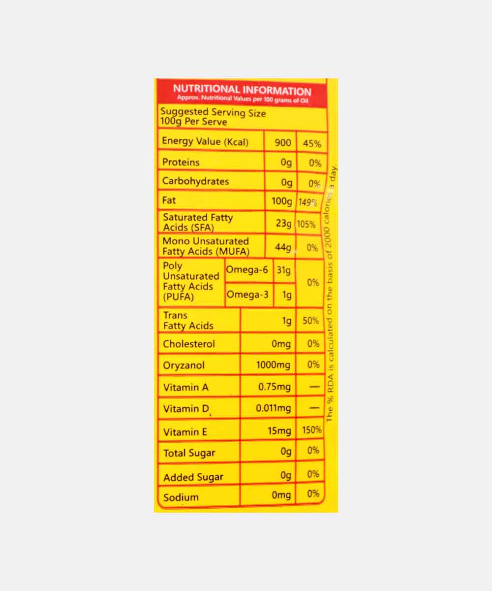 Riso Rice Bran Oil 1 Ltr Pouch 910 Gm