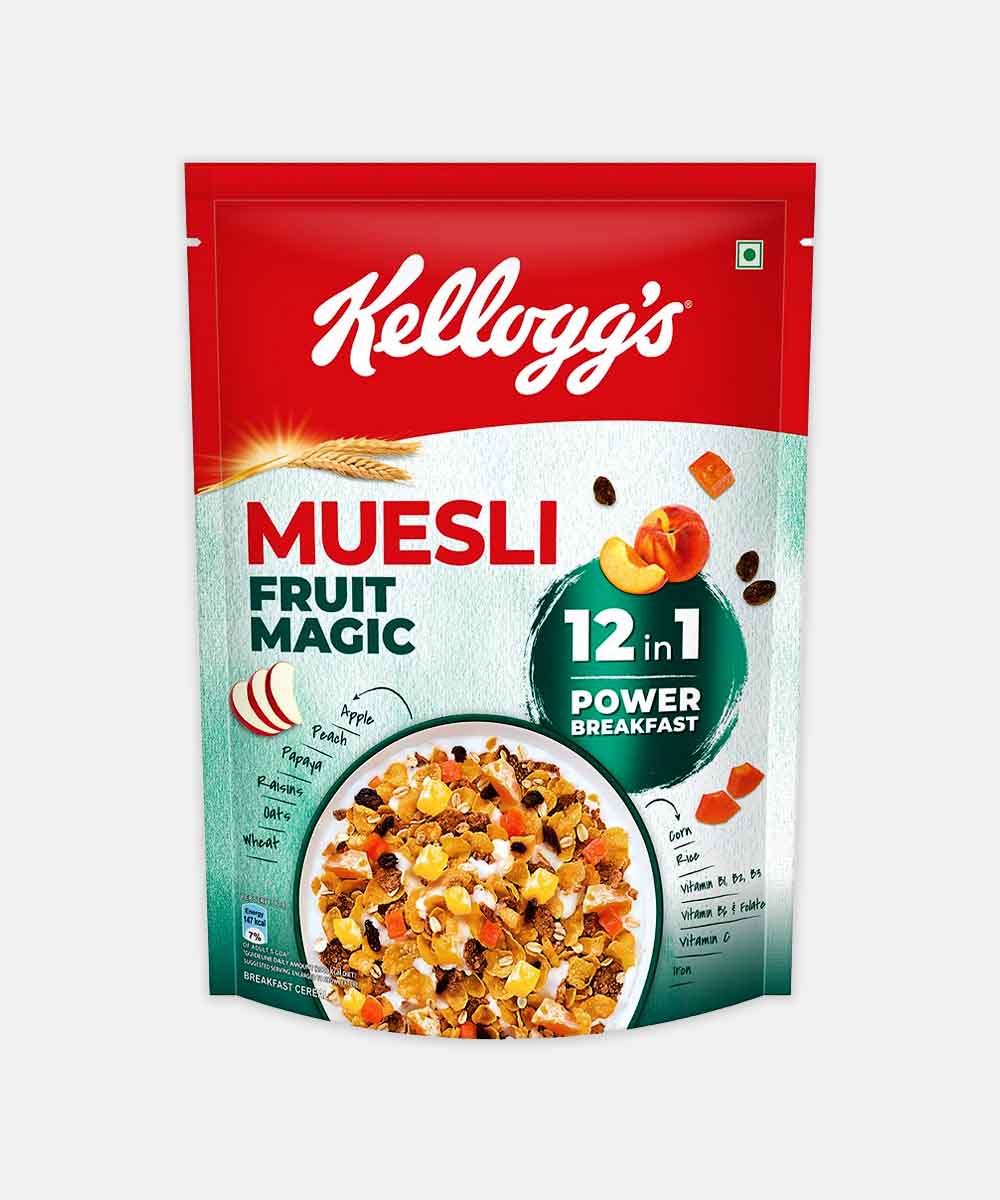 Kelloggs Muesli 22% Fruit Magic 500 Gm