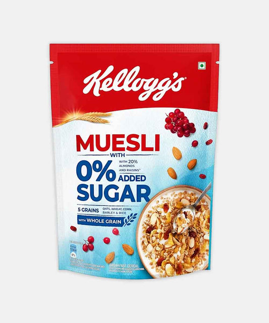 Kelloggs Muesli 0% Added Sugar 500 Gm