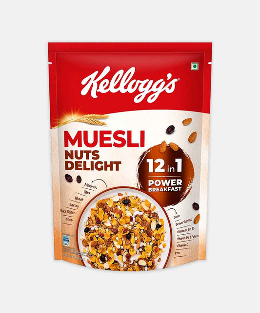 Kelloggs Muesli 20% Nut Delight 500 Gm