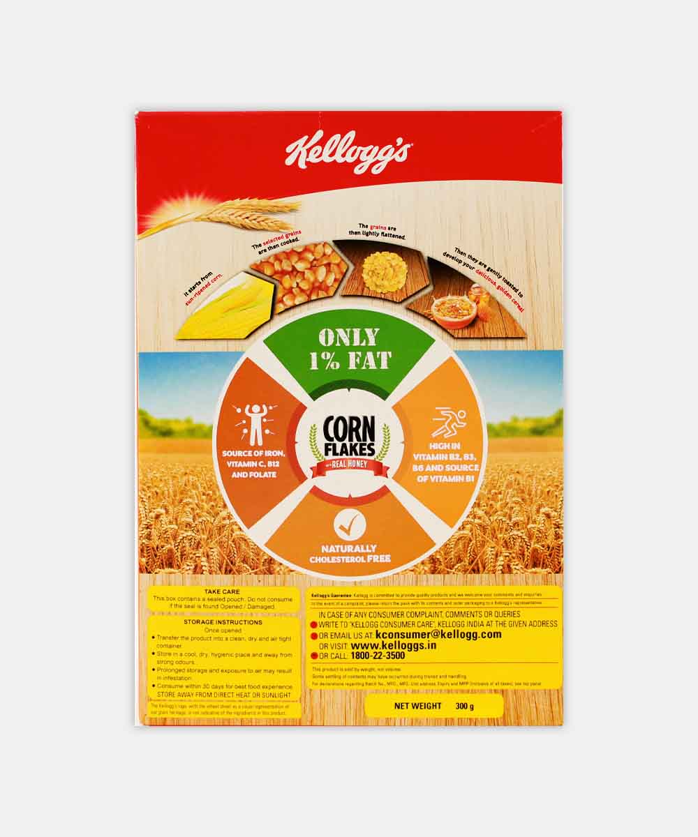 Kelloggs Corn Flakes Real Honey 300 Gm