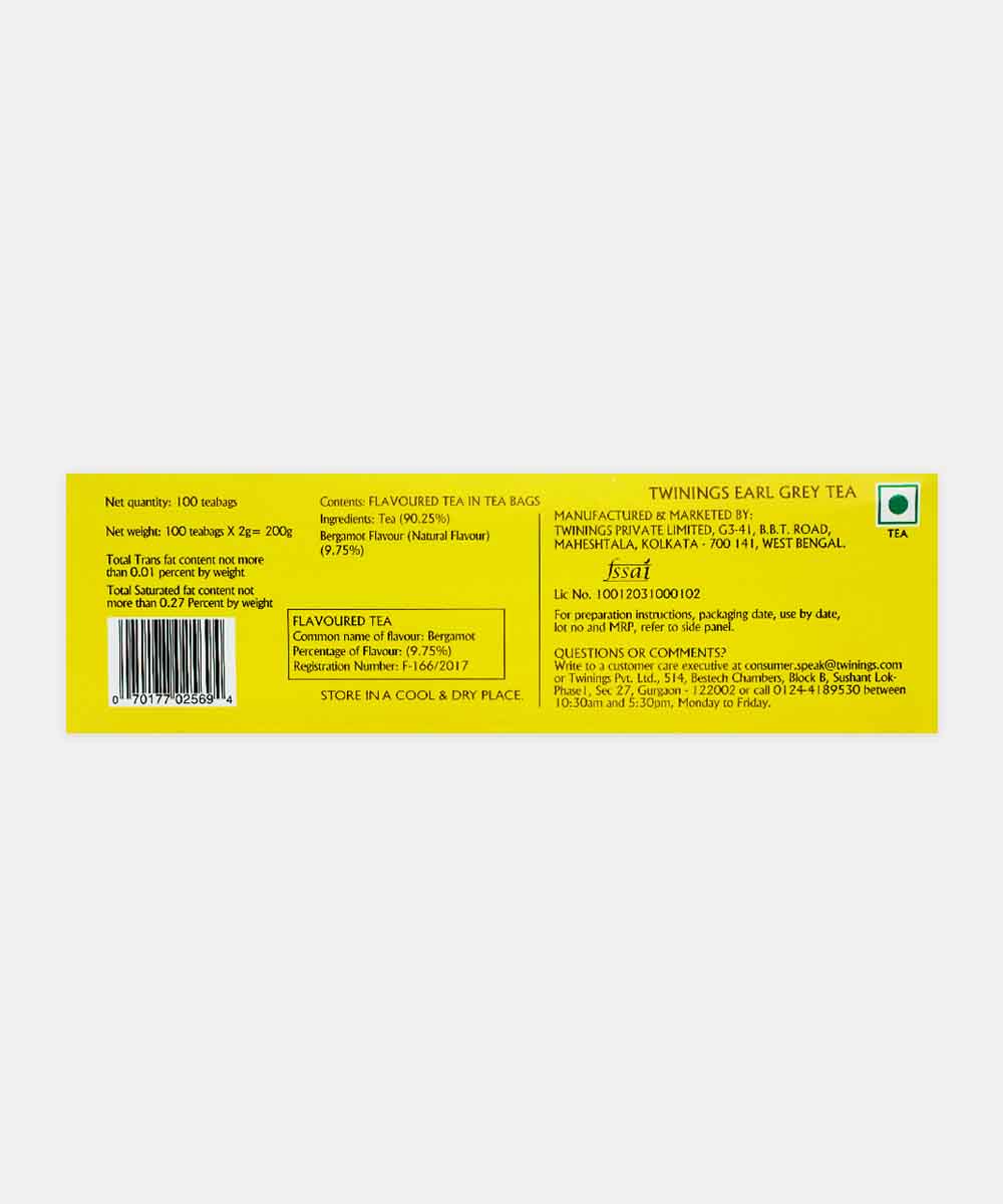 Twinings Earl Grey Tea (100 Bag)