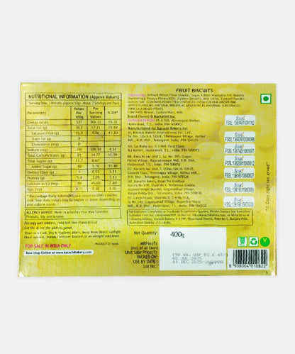 Hyderabad Karachi Bakerys Fruit Biscuits 400 Gm