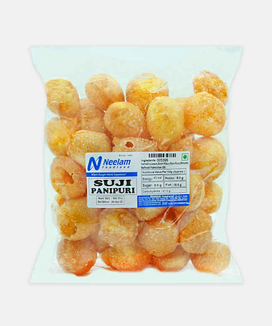 Suji Pani Puri 50 Pc