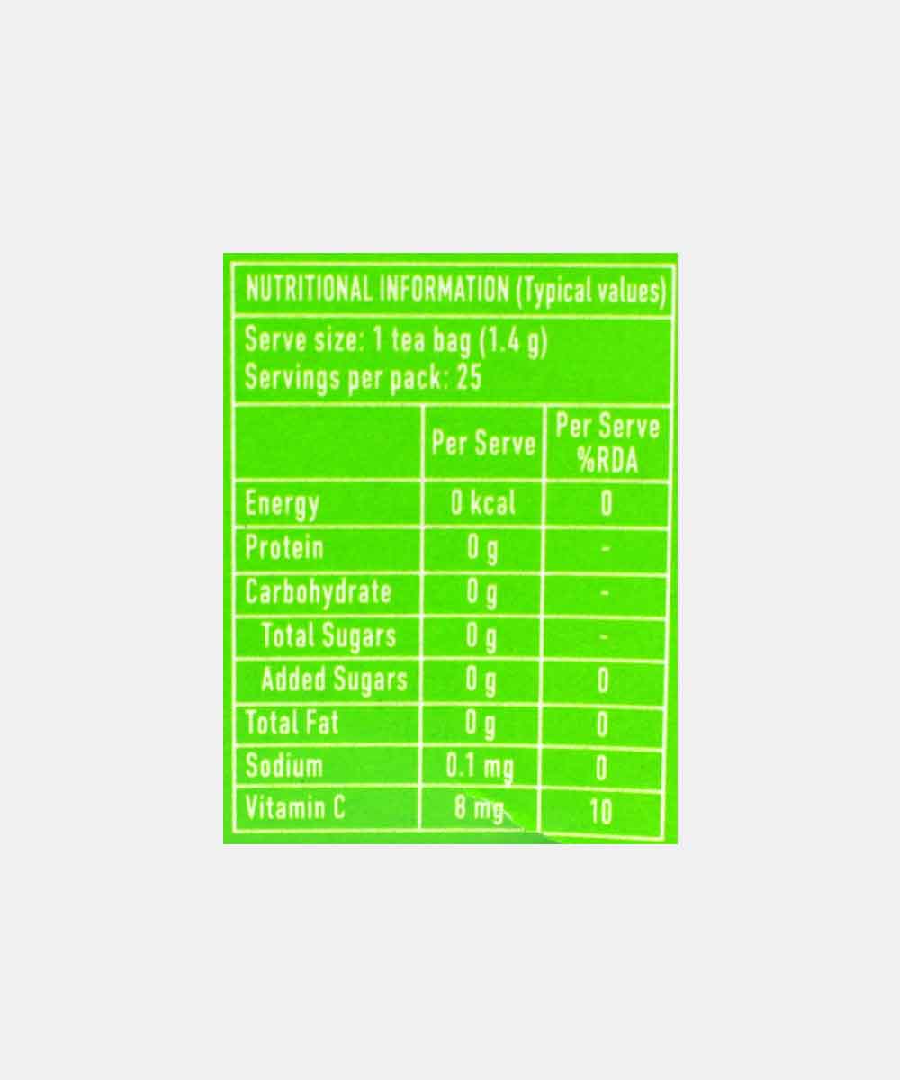 Tetley Lemon & Honey Green Tea (25 Bag)