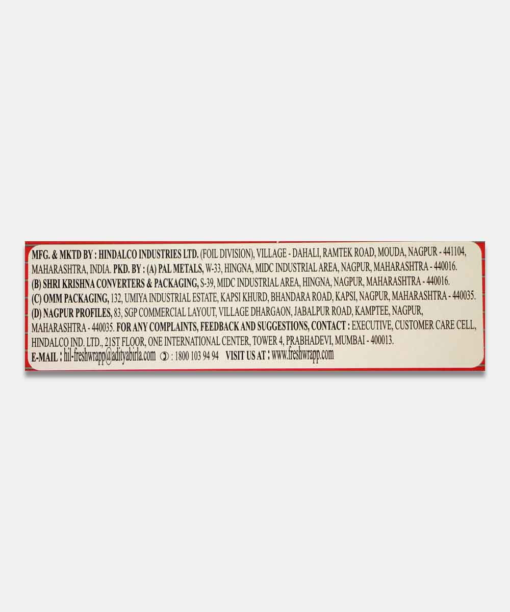 Hindalco Super Wrap Pure Aluminium Foil 9 Metres