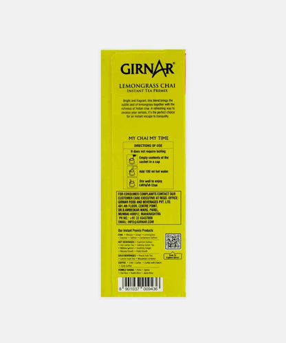 Girnar Premix Lemon Grass Chai 140 Gm 10 Sachets
