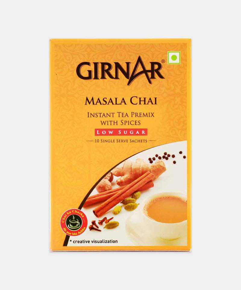 GIRNAR PREMIX MASALA CHAI LOW SUGAR 80 GM 10 SACHES