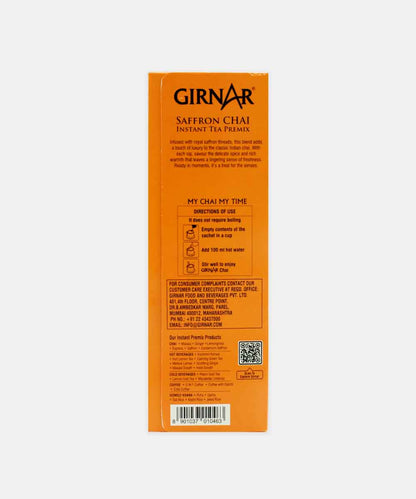 Girnar Premix Saffron Chai 140 Gm 10 Sachets