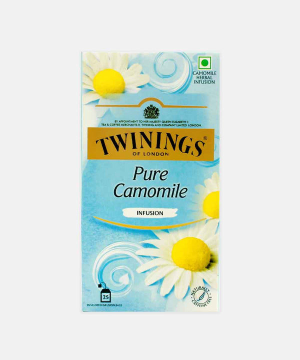 TWININGS OF LONDON PURE COMAMILE TEA 25 BA