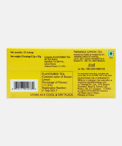 Twinings Lemon Tea 25 Bag