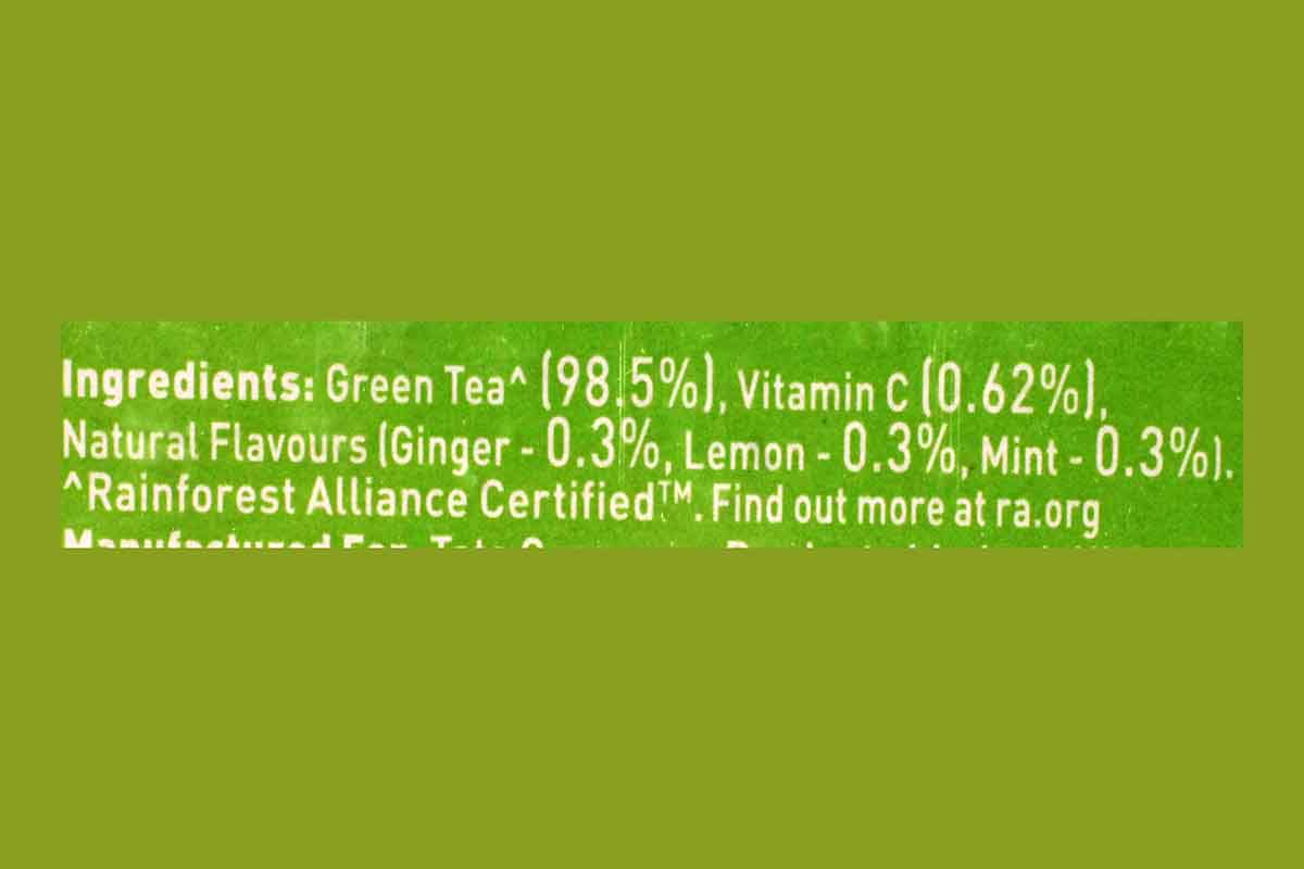 Tetley Ginger,Mint & Lemon Tea (25 Bag)