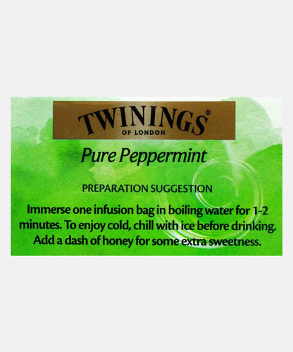 Twinings Of London Pure Peppermint Infusion Tea 25 Bag