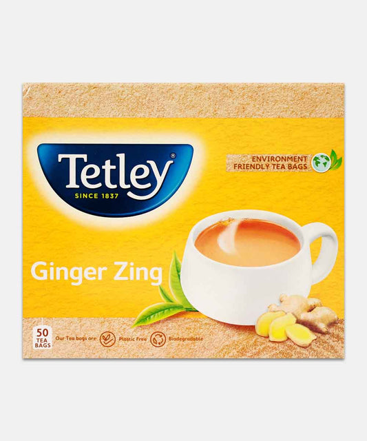 Tetley Ginger Zing Tea 50 Bag