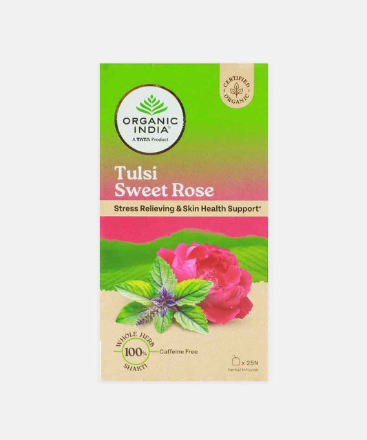 Organic India Tulsi Sweet Rose Tea 25 Bag 40 Gm