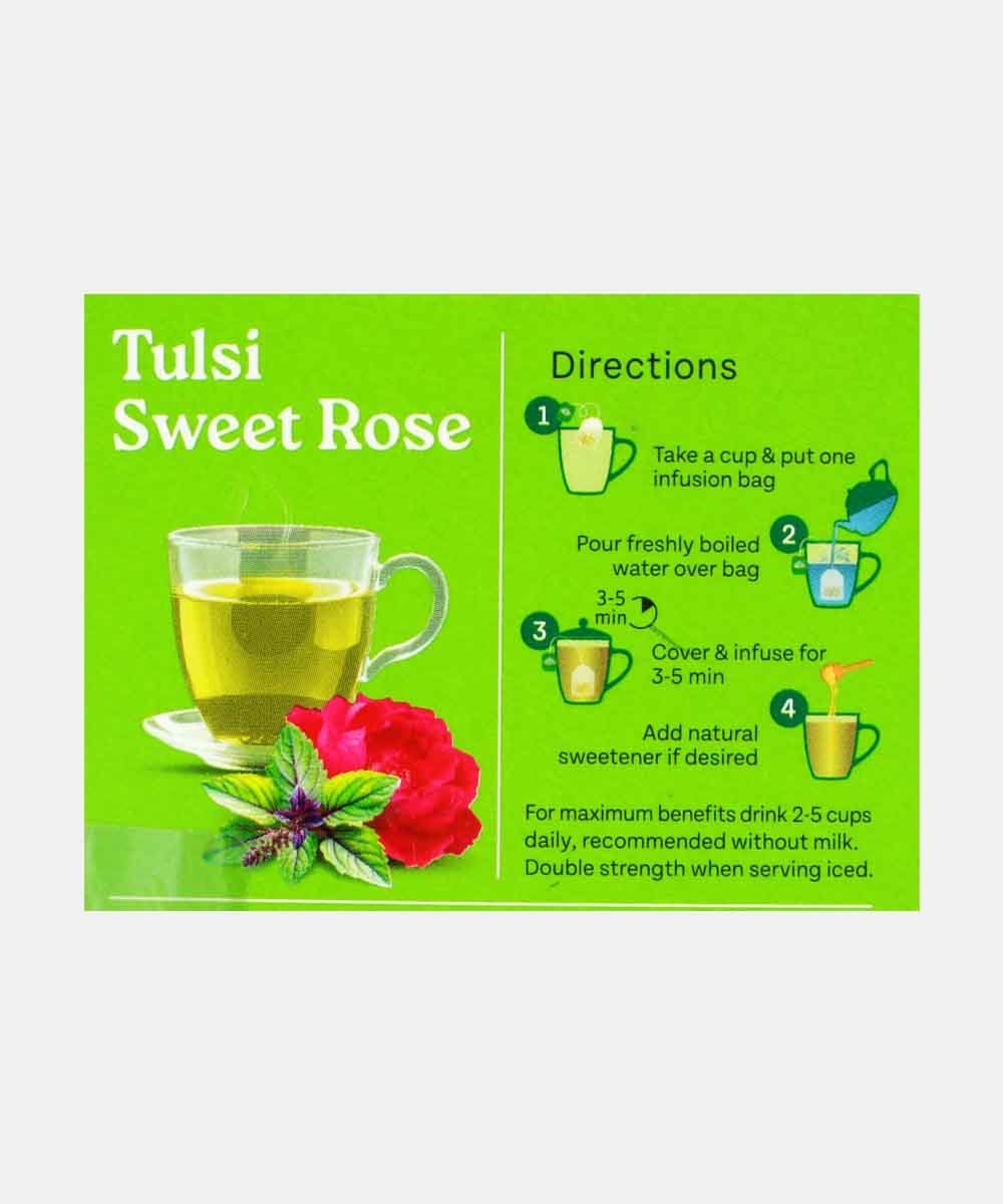 Organic India Tulsi Sweet Rose Tea 25 Bag 40 Gm