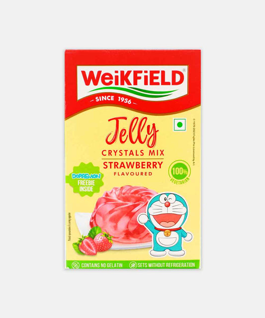 Weikfield Jelly Crystals Mix Strawberry 90 Gm