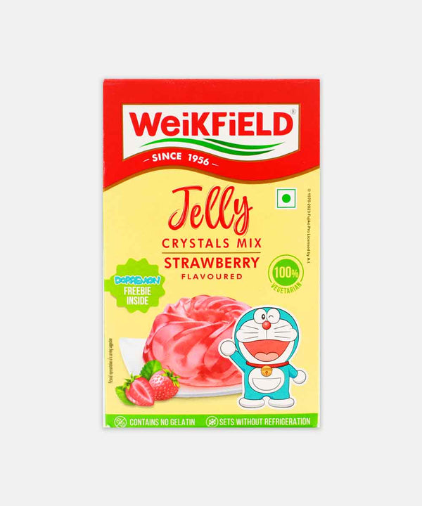 WEIKFIELD JELLY CRYSTALS MIX STRAWBERRY 90 GM