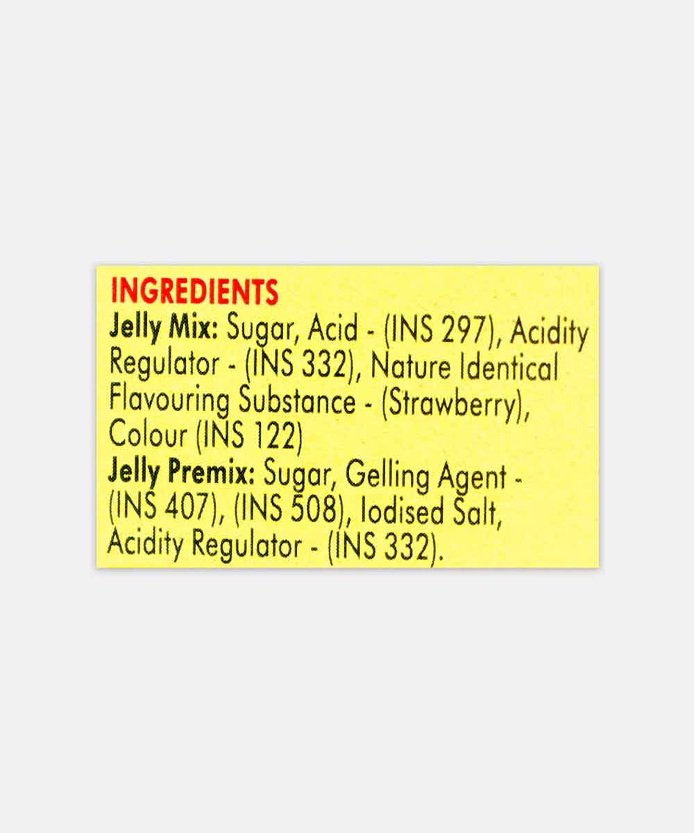 Weikfield Jelly Crystals Mix Strawberry 90 Gm