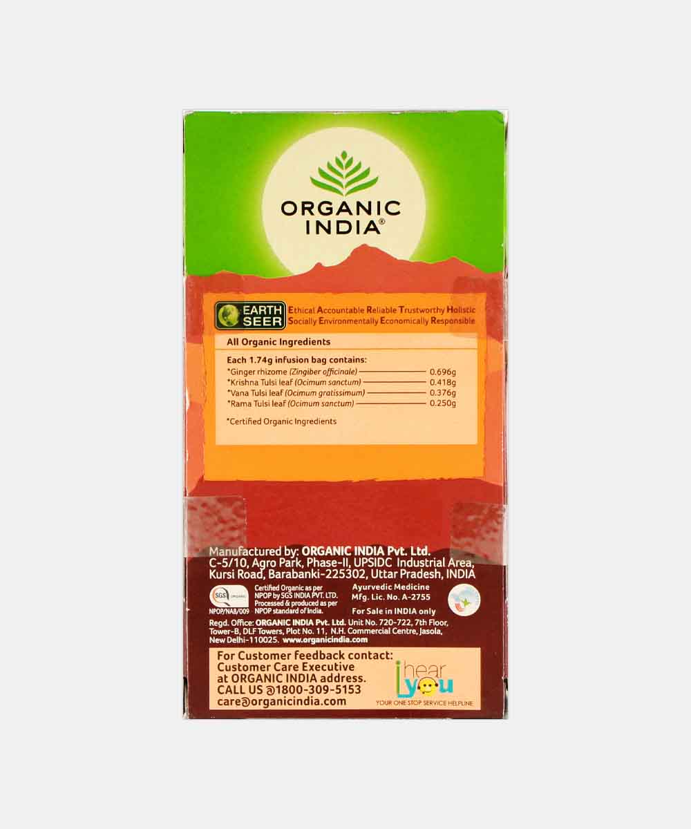 Organic India Tulsi Ginger Tea 25 Bag