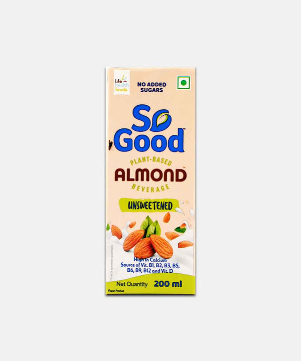 SO GOOD ALMOND UNSWEETENED MILK 200 ML