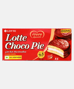 lotte choco pie with rich marshmallow 168