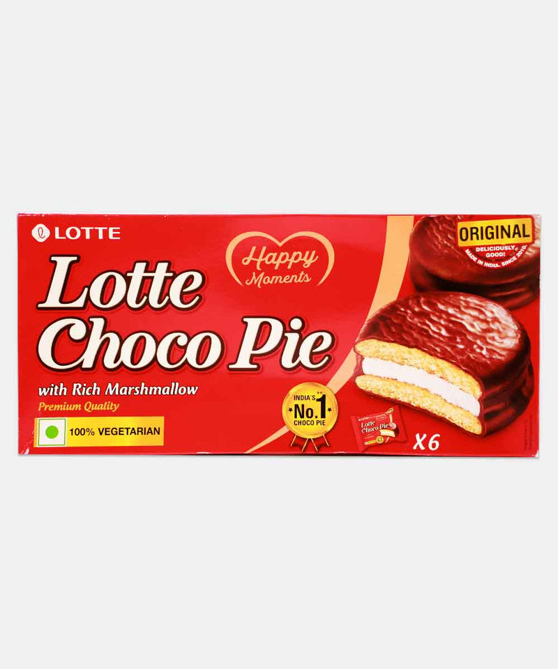 lotte choco pie with rich marshmallow 168