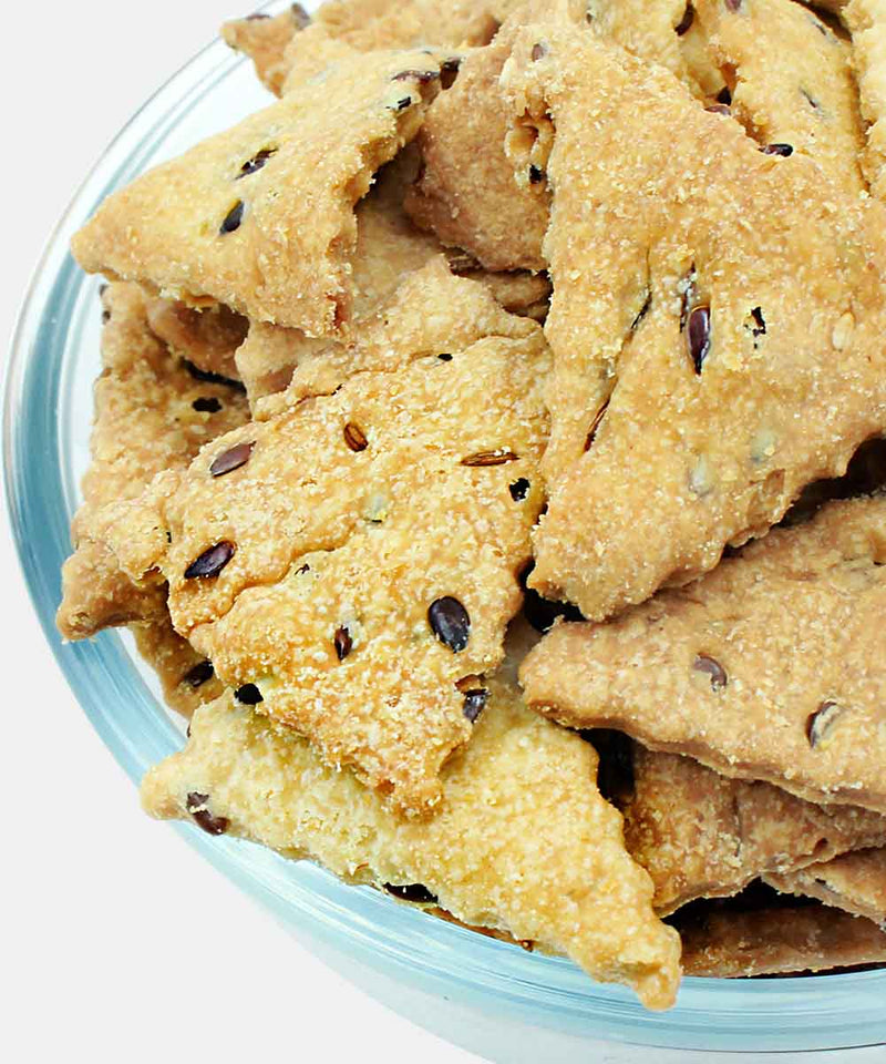ROASTED TRIANGLE FLAXSEED PURI 200